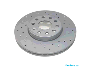 288 Cross Drilled Front Rotors - 5Q0 615 301 H